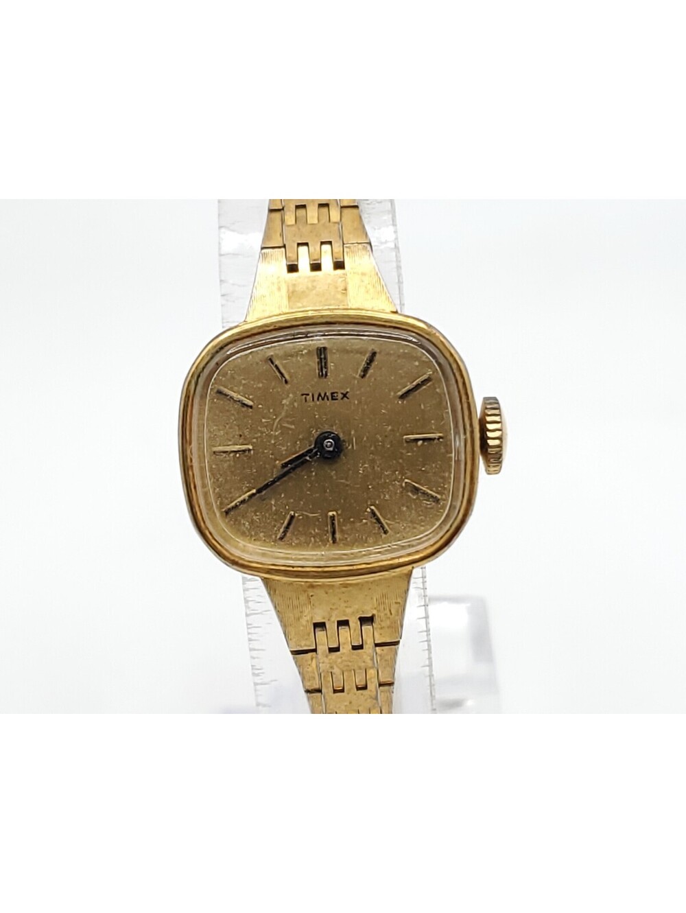 Vintage Timex Mechanical Womens 19mm Watch Running Gold Tone